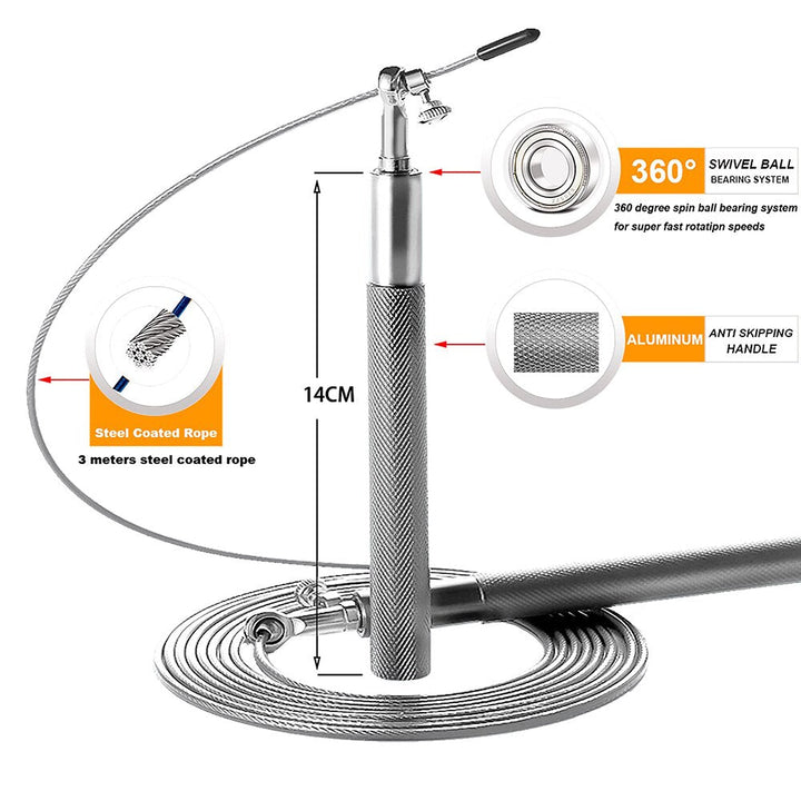 Skakanka Crossfit Speed Jump Rope 360°