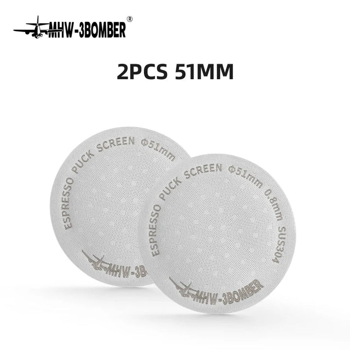 MHW-3BOMBER 51/53/58,5 mm Ekspres Puck Screen Podwójna Warstwa Metalowy Filtr do Kawy Wielokrotnego Użytku