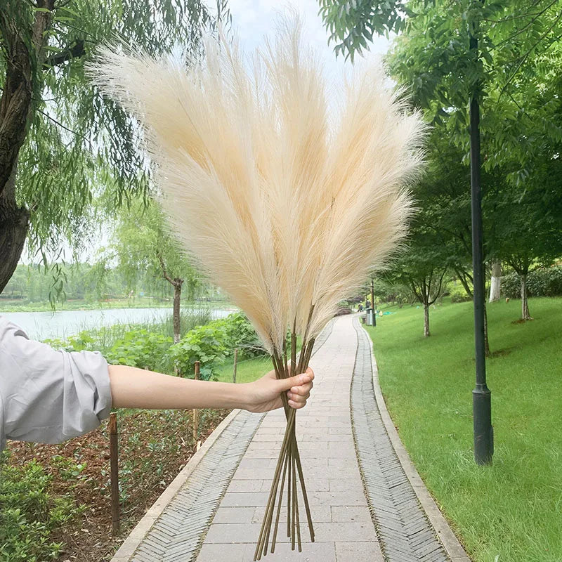 5 sztuk 100 cm sztucznego pampasowego trawy - bukiet suszonych kwiatów, dekoracja na wesela, imprezy, do domu, do pokoju, akcesoria do dekoracji roślin DIY