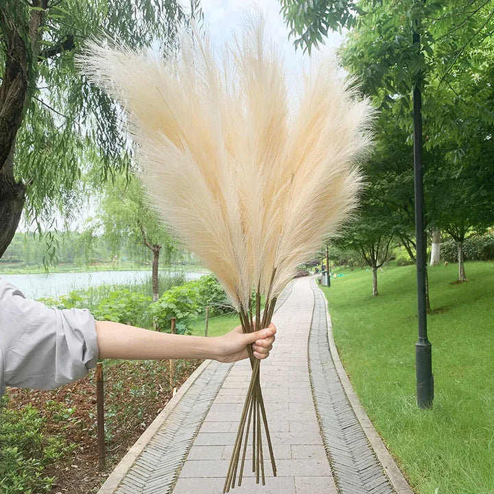 5 sztuk 100 cm sztucznego pampasowego trawy - bukiet suszonych kwiatów, dekoracja na wesela, imprezy, do domu, do pokoju, akcesoria do dekoracji roślin DIY