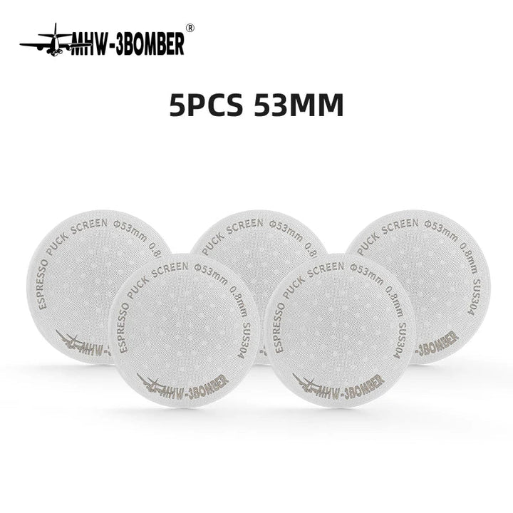 MHW-3BOMBER 51/53/58,5 mm Ekspres Puck Screen Podwójna Warstwa Metalowy Filtr do Kawy Wielokrotnego Użytku