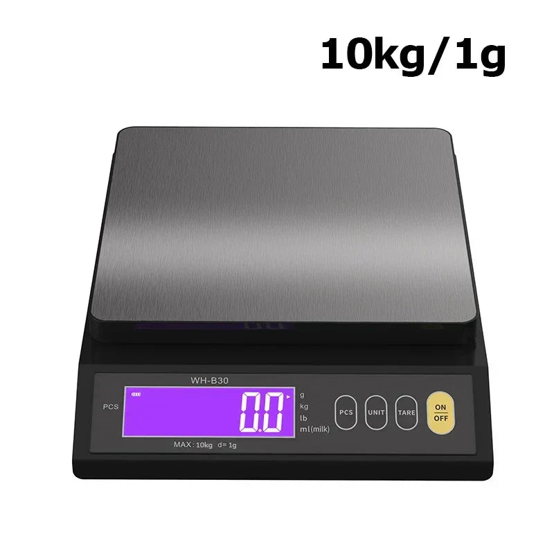 Karnz | 5 kg/0,1 g oraz 10 kg/1 g cyfrowa elektroniczna waga kuchenna, wyświetlacz LCD, w pełni wodoodporne narzędzie ze stali nierdzewnej do pieczenia