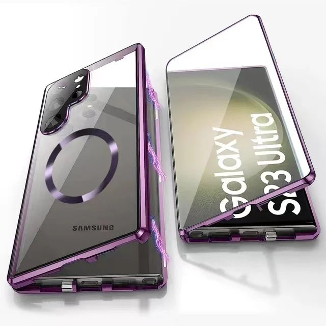 Obudowa z aluminium stopu 360 z zamkiem bezpieczeństwa dla Samsung Galaxy S24-S23 Serie