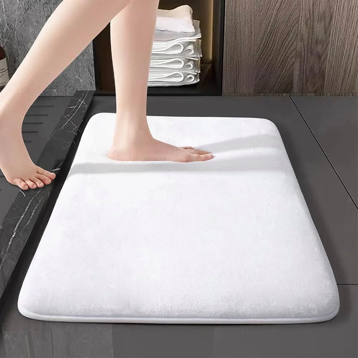 Ultra-absorbująca nordycka mata łazienkowa, mata prysznicowa super antypoślizgowa, wyściełana, miękka mata z aksamitnego materiału do łazienki | Karnz