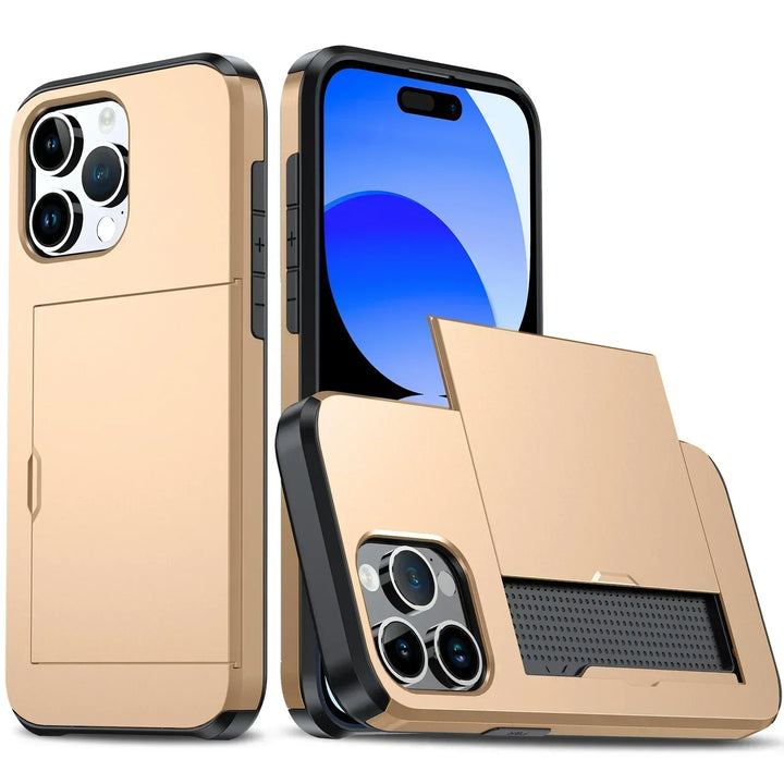 Sandsberg | Etui na iPhone z miejscem na karty | Smukły design ochronny i portfelowy
