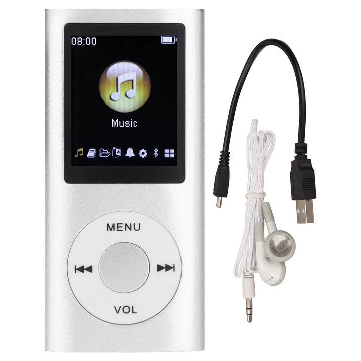 Kompaktowy odtwarzacz MP3 z wysokiej rozdzielczości wyświetlaczem LCD 1,8 cala.