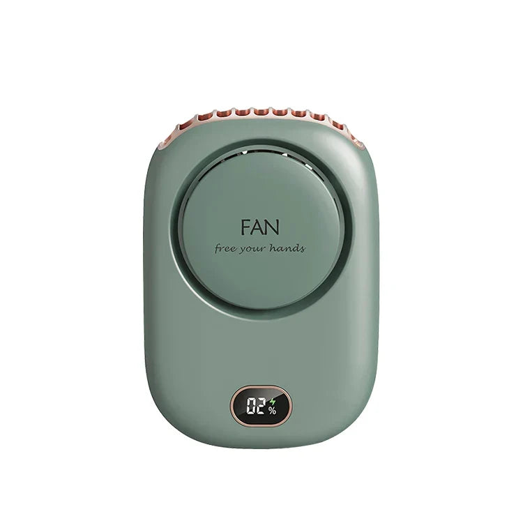 Przenośny Wiszący Wentylator na Szyję – Mini bezłopatkowy Wentylator do Chłodzenia w Talii, USB ładowany do Sportów na Świeżym Powietrzu i Podróży | Karnz