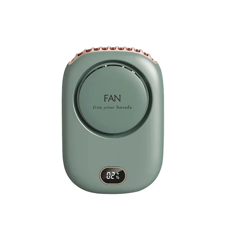 Przenośny Wiszący Wentylator na Szyję – Mini bezłopatkowy Wentylator do Chłodzenia w Talii, USB ładowany do Sportów na Świeżym Powietrzu i Podróży | Karnz