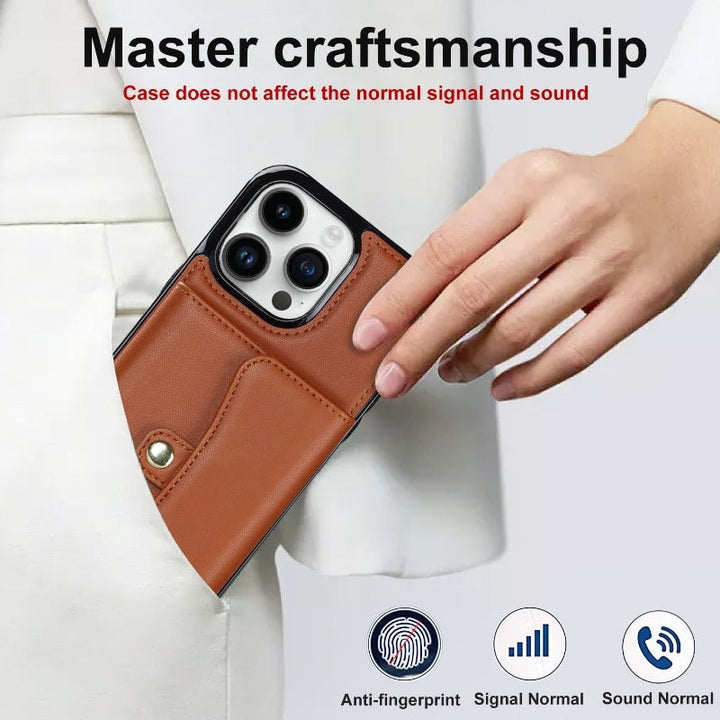 Skórzana torba na ramię z torbą i smyczą do iPhone&