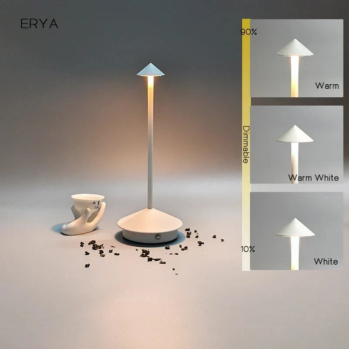 Ładowana lampa stołowa Kreatywna lampa LED dotykowa do jadalni Pina pro lampa stołowa do hotelu, baru, kawiarni, dekoracyjna lampa biurkowa