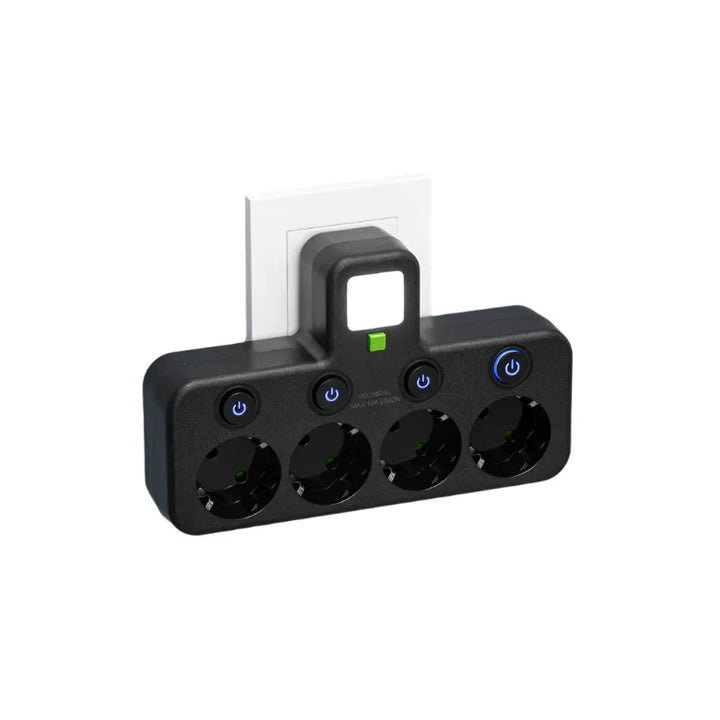Karnz | Listwa zasilająca VOLTRIQ ProLine | 3–4 gniazda + 2× USB &amp; 1× Typ-C | 2500 W | Ochrona przed przepięciami &amp; Przełącznik kontrolny