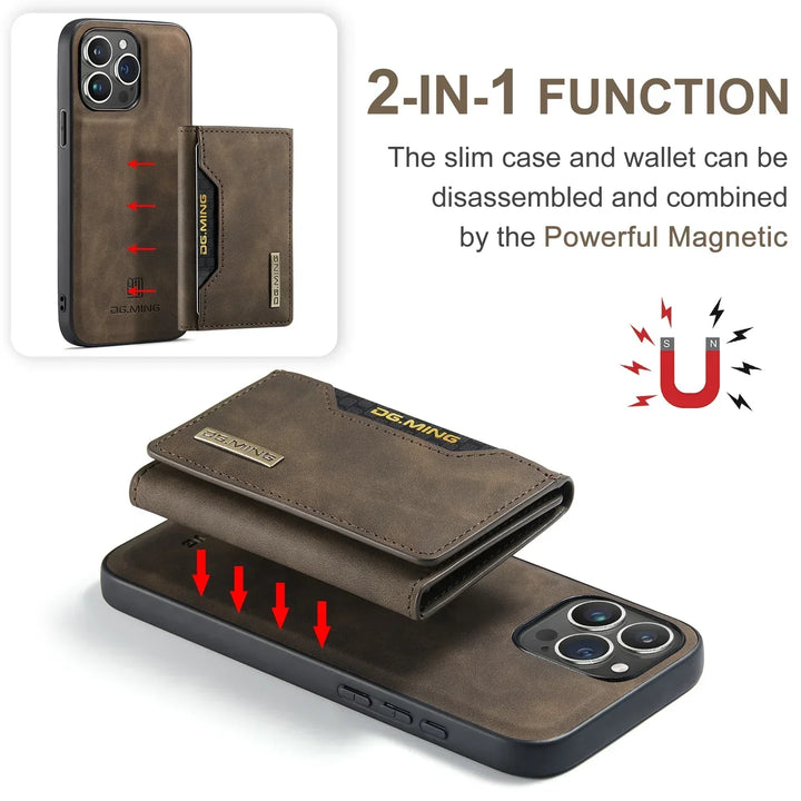 Etui 2-w-1 na iPhone z odczepianą portmonetką