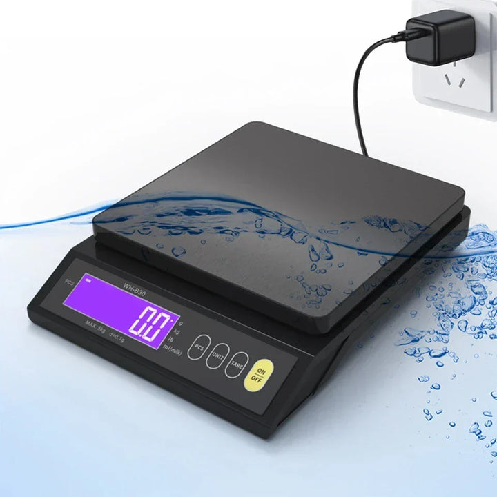 Karnz | 5 kg/0,1 g oraz 10 kg/1 g cyfrowa elektroniczna waga kuchenna, wyświetlacz LCD, w pełni wodoodporne narzędzie ze stali nierdzewnej do pieczenia
