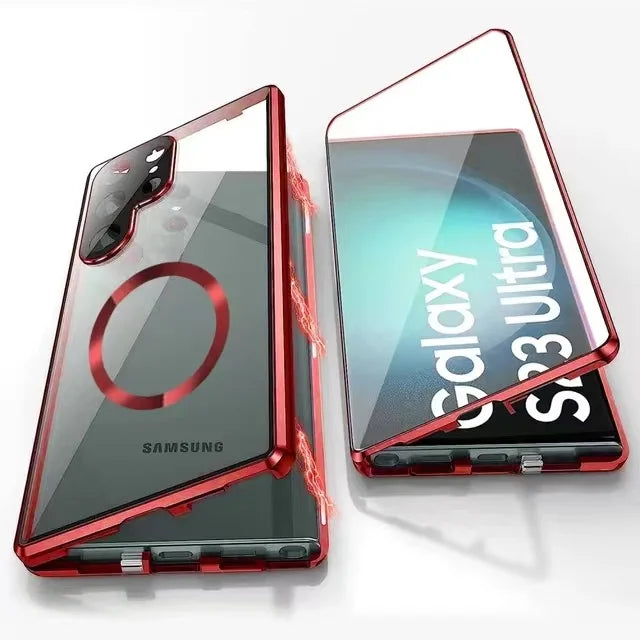 Obudowa z aluminium stopu 360 z zamkiem bezpieczeństwa dla Samsung Galaxy S24-S23 Serie