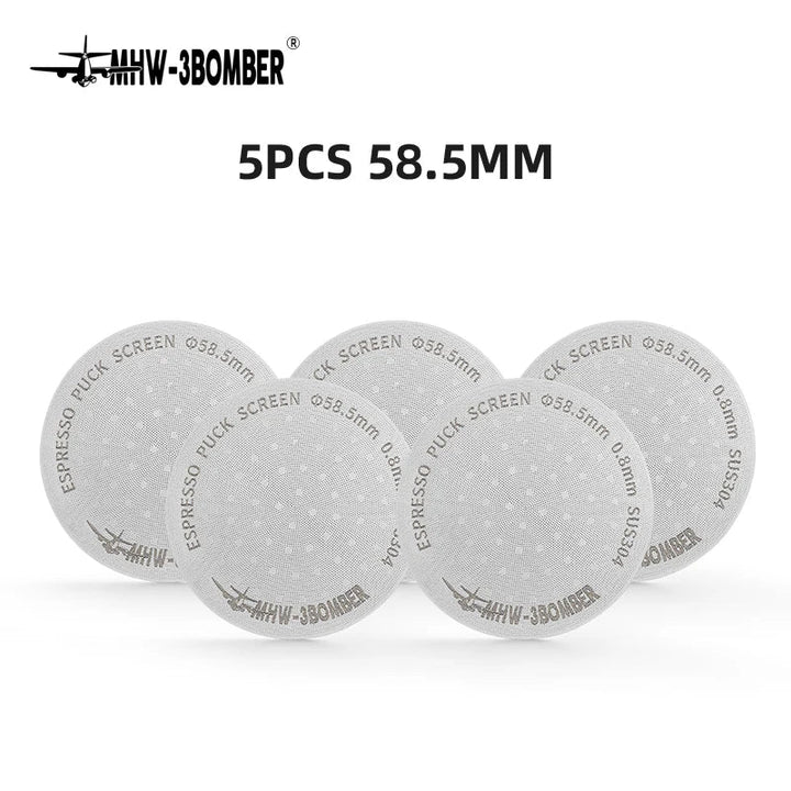 MHW-3BOMBER 51/53/58,5 mm Ekspres Puck Screen Podwójna Warstwa Metalowy Filtr do Kawy Wielokrotnego Użytku