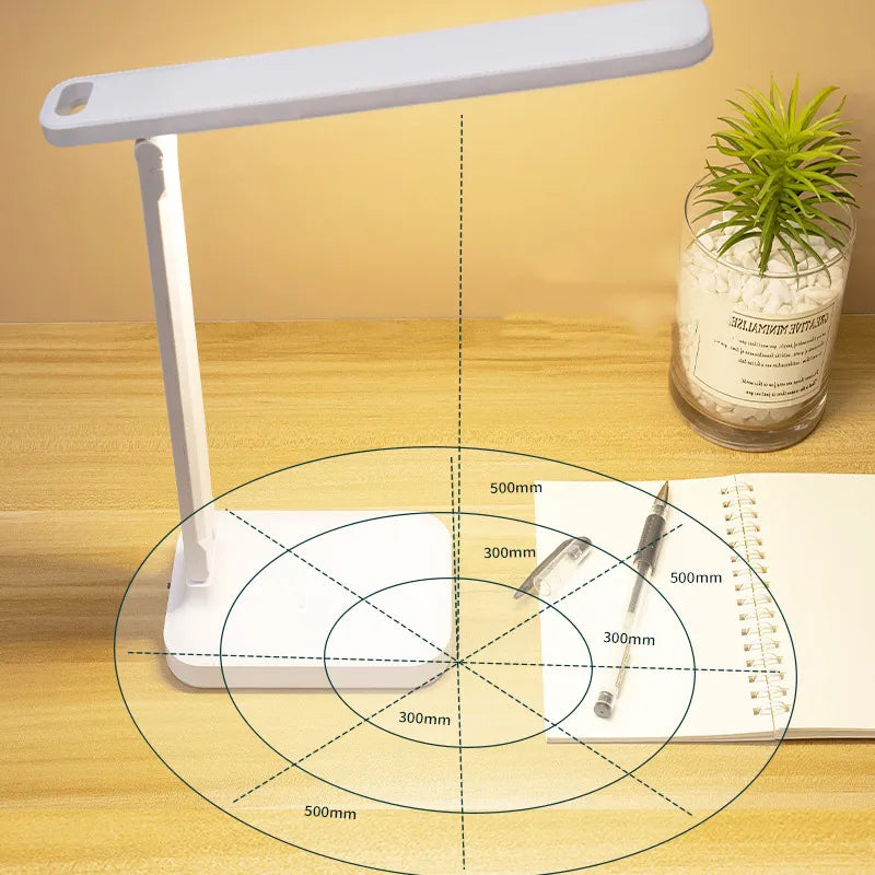 Lampa biurkowa LED Sandsberg | Ładowalna 6000mAh | Płynnie ściemniana | Składana lampa biurkowa z dotykowym sterowaniem