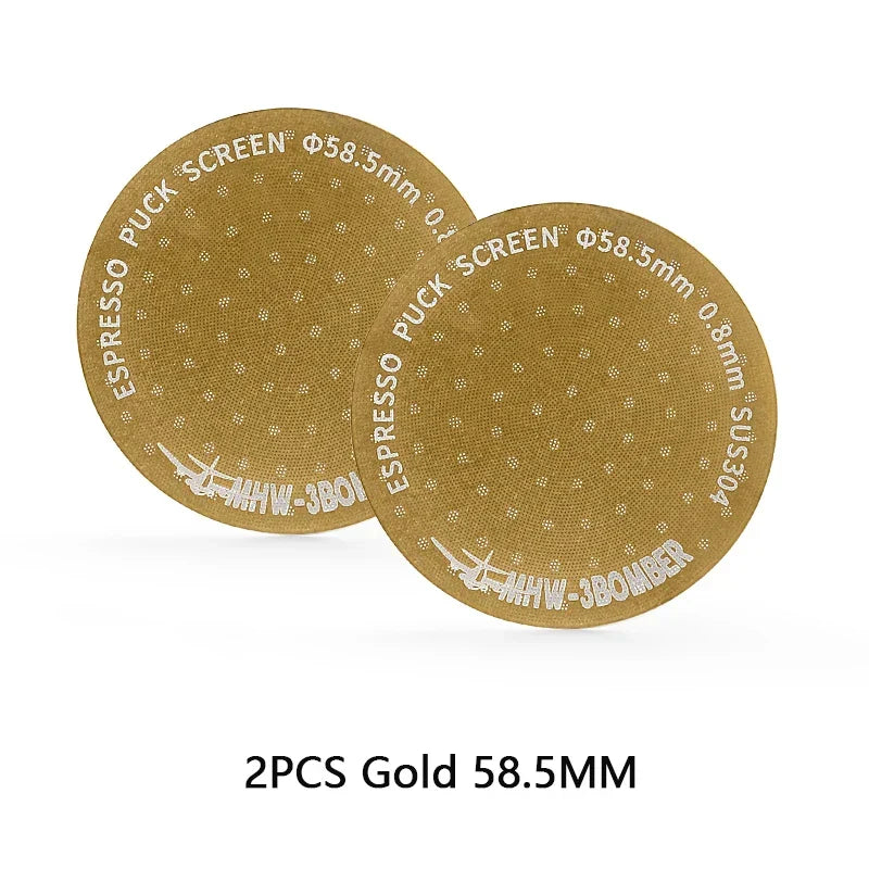 MHW-3BOMBER 51/53/58,5 mm Ekspres Puck Screen Podwójna Warstwa Metalowy Filtr do Kawy Wielokrotnego Użytku