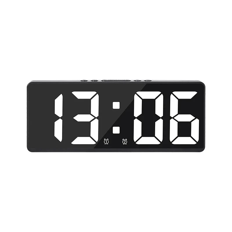 Zegar LED Sandsberg z kontrolą głosową | Cichy tryb nocny | Nowoczesny design