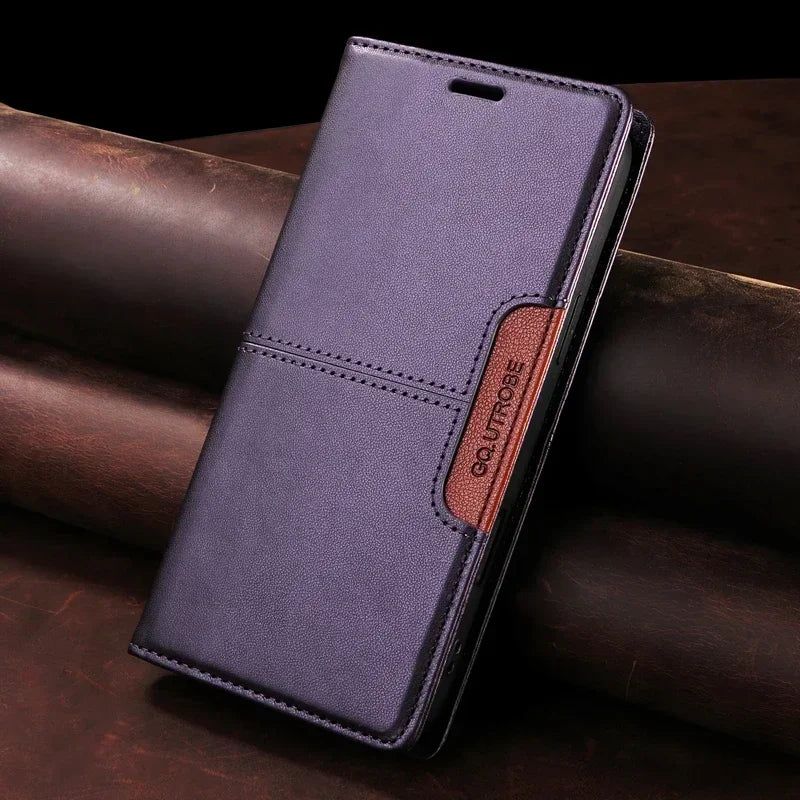 Sandsberg | RFID Skórzana Etui na iPhone 16/15 Z Magnesem i Portfelem
