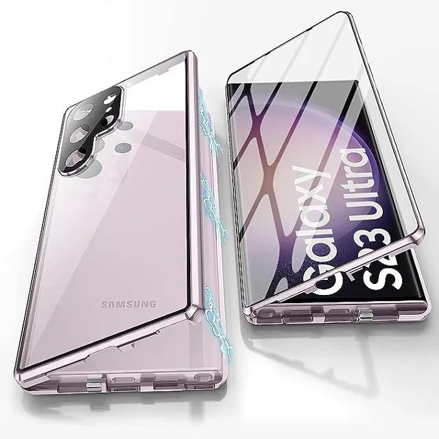 Obudowa z aluminium stopu 360 z zamkiem bezpieczeństwa dla Samsung Galaxy S24-S23 Serie
