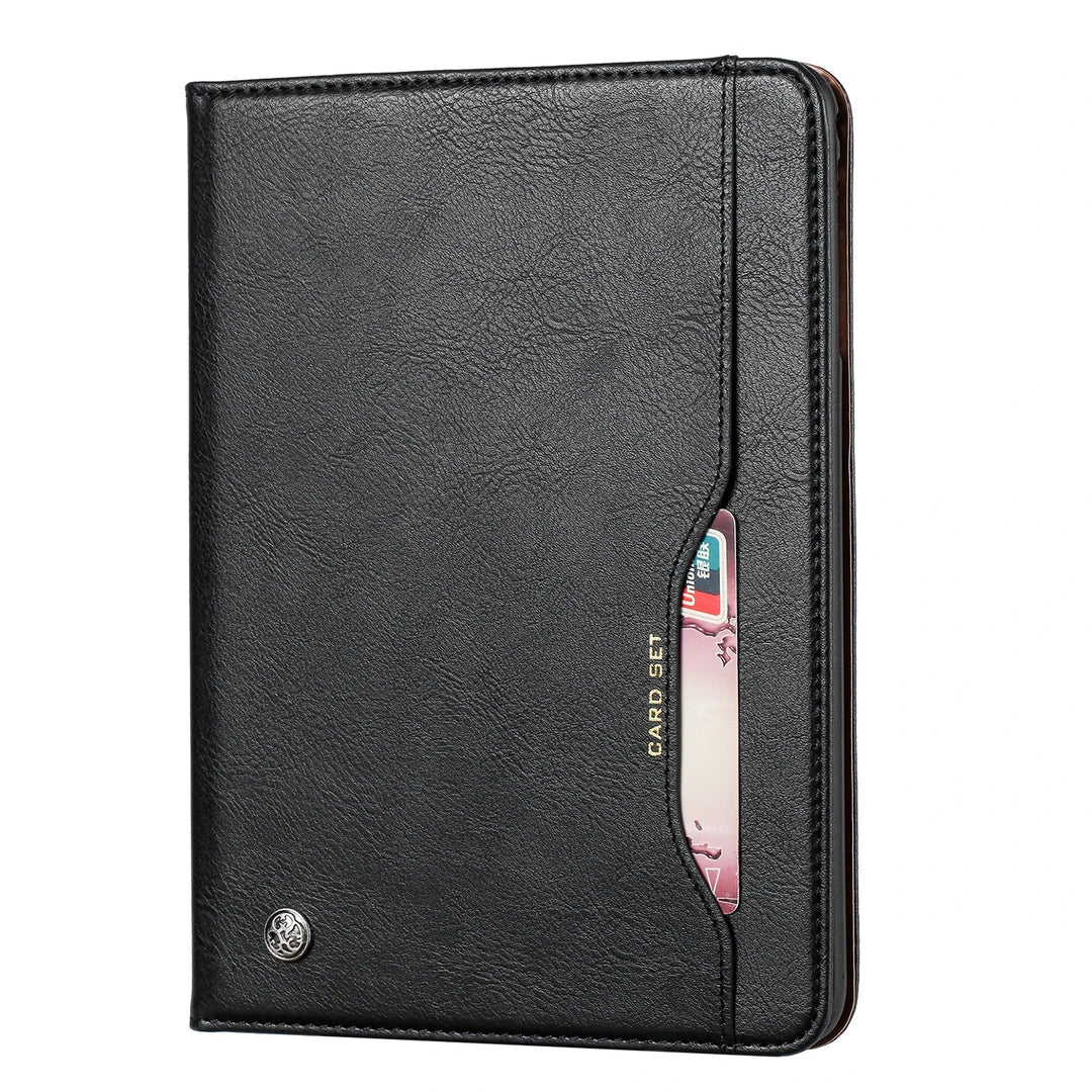 Skórzana etui Flip dla iPad 9,7 (2017-2018), 10,2 (7. / 8. Gen), Air 2/3/4, Pro 9,7/10,5/11 - Wodoodporna, Wstrząsoodporna, Biznesowa etui na tablet
