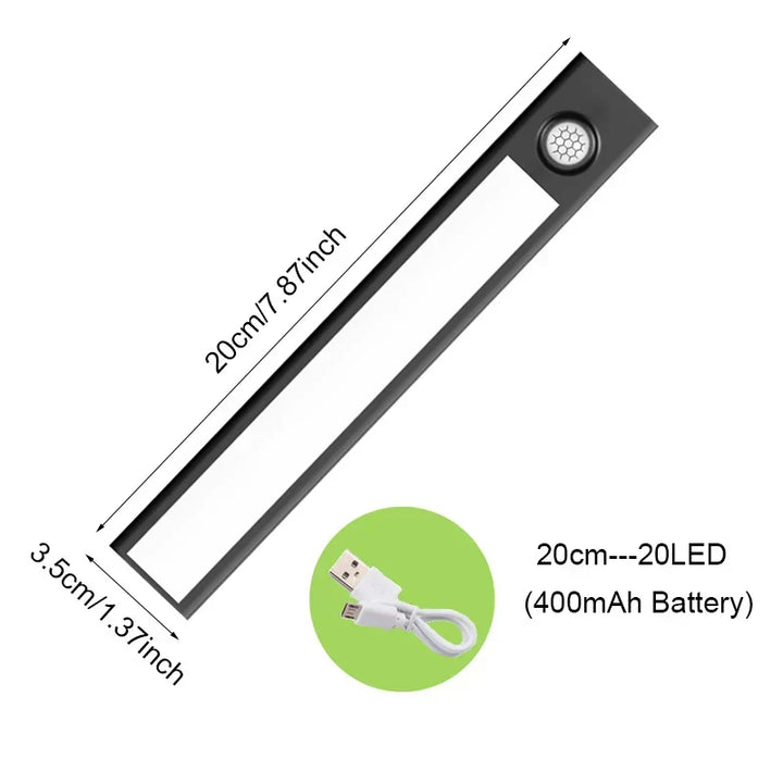 Lampka z czujnikiem ruchu z ładowaniem przez USB