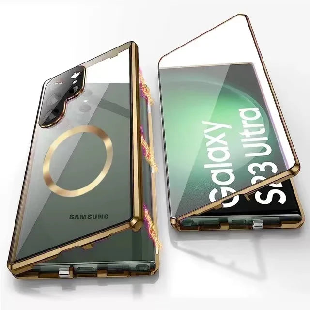 Obudowa z aluminium stopu 360 z zamkiem bezpieczeństwa dla Samsung Galaxy S24-S23 Serie
