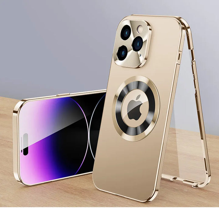 Etui 360° Pełnoekranowe Soczewki Metalowe Magnetyczne Magsafe Aluminium dla iPhone 15 14 13