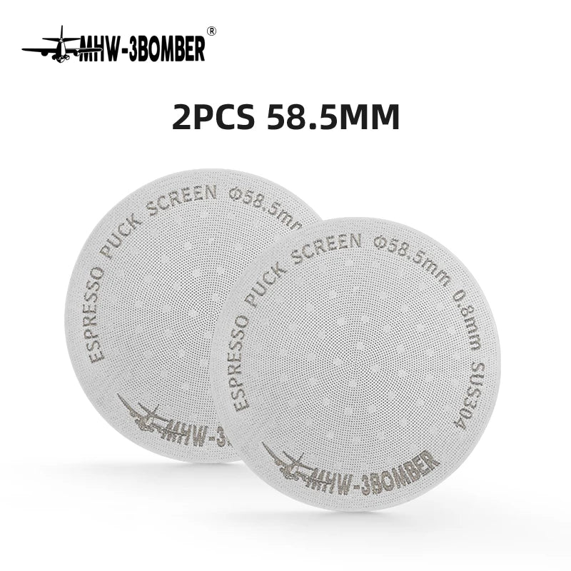 MHW-3BOMBER 51/53/58,5 mm Ekspres Puck Screen Podwójna Warstwa Metalowy Filtr do Kawy Wielokrotnego Użytku