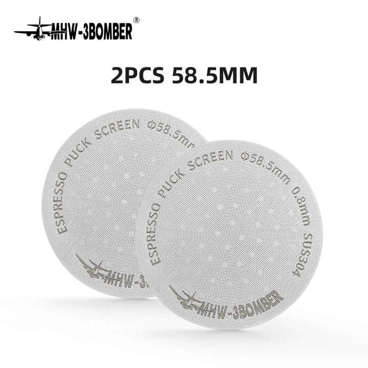 MHW-3BOMBER 51/53/58,5 mm Ekspres Puck Screen Podwójna Warstwa Metalowy Filtr do Kawy Wielokrotnego Użytku
