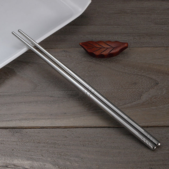 Deluxe Zestaw Pałeczek ze Stali Nierdzewnej – 5 Par do Eleganckiego Jedzenia