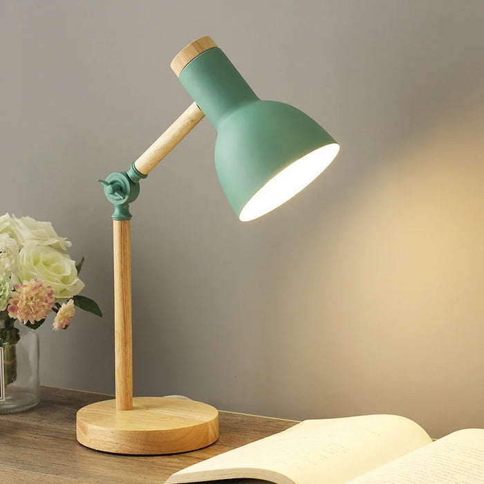 Sandsberg Kolorowa Lampa Stołowa z Drewna