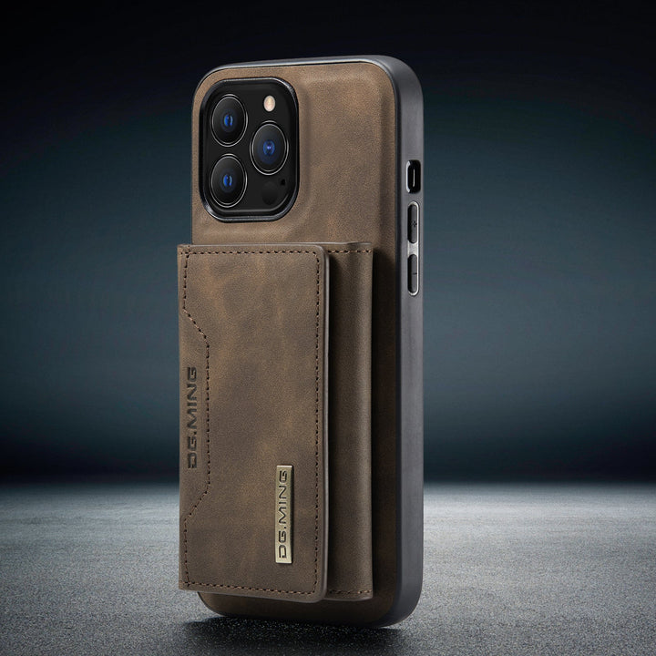 Etui skórzane 2 w 1 z odpinaną portmonetką dla iPhone&