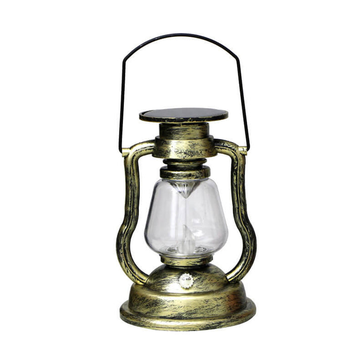 Lampka Solarna Retro Kerosinowa Lampka Konna LED Zewnętrzna Ogród Patio Dekoracja Przenośna Płomień Świeczka | Karnz