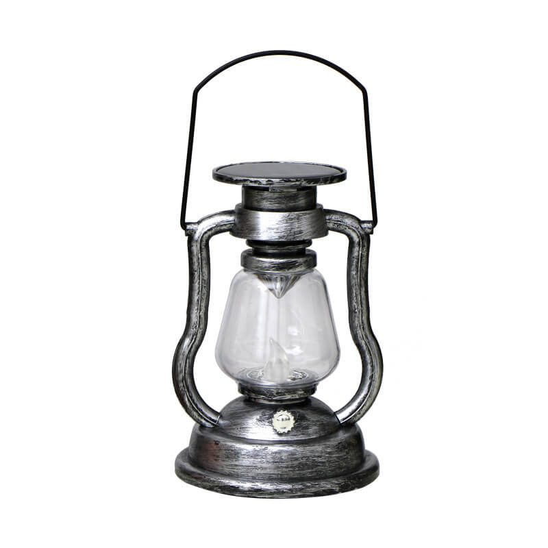 Lampka Solarna Retro Kerosinowa Lampka Konna LED Zewnętrzna Ogród Patio Dekoracja Przenośna Płomień Świeczka | Karnz