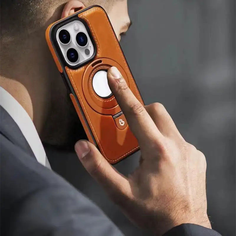 Magnetyczna etui na iPhone z niewidocznym stoiskiem