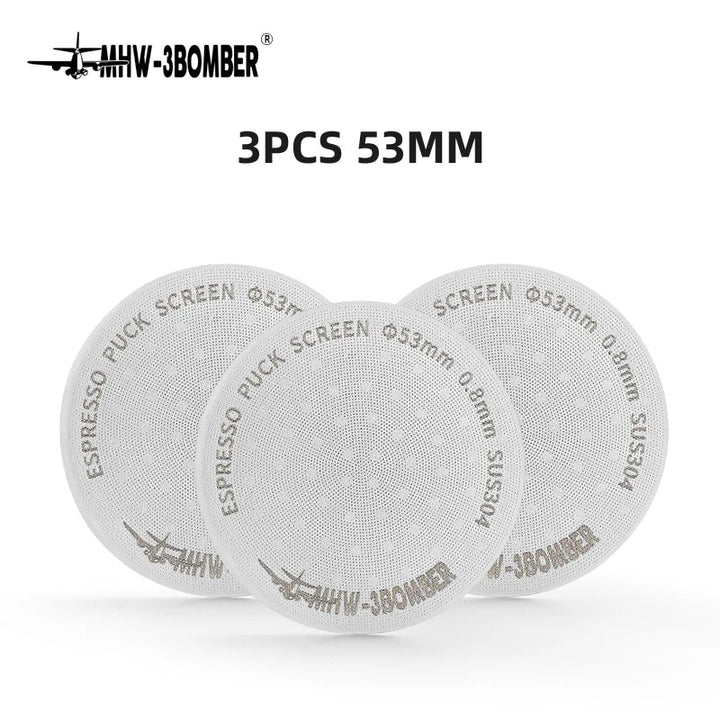 MHW-3BOMBER 51/53/58,5 mm Ekspres Puck Screen Podwójna Warstwa Metalowy Filtr do Kawy Wielokrotnego Użytku