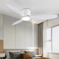 Wentylatory sufitowe 42/52 cale z lampami LED - 3 kolory, 6 prędkości silnika DC, pilot zdalnego sterowania, niskie dekoracyjne wentylatory z oświetleniem | Karnz