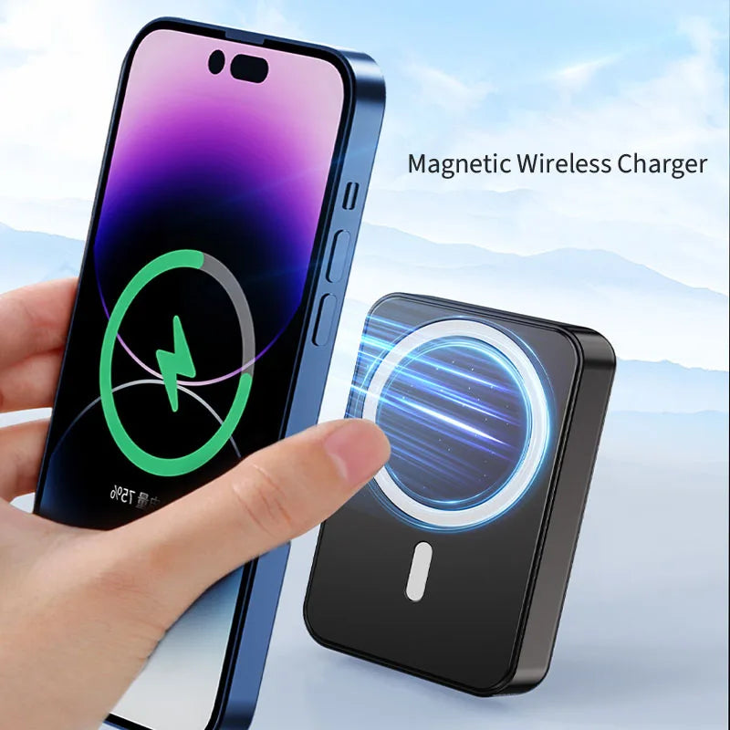 Magnetyczna bezprzewodowa powerbank z podstawą