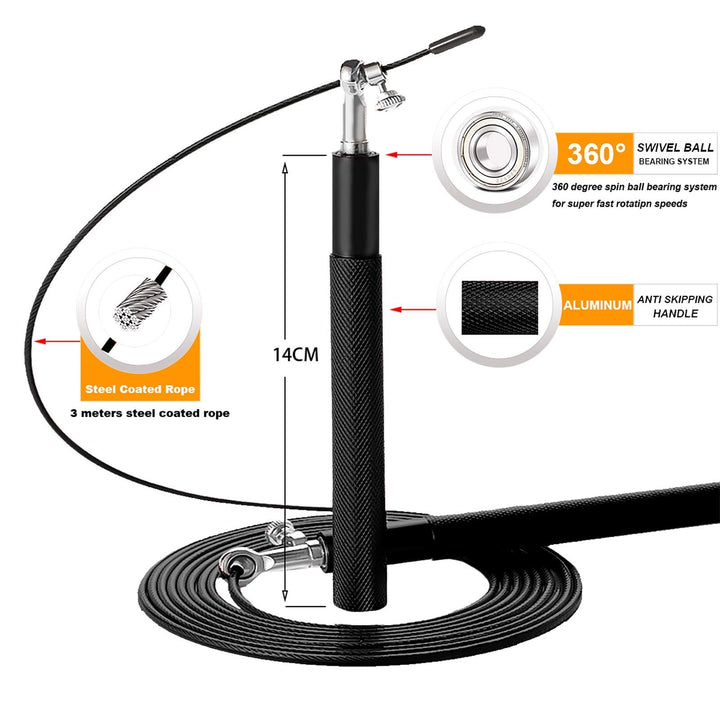 Skakanka Crossfit Speed Jump Rope 360°