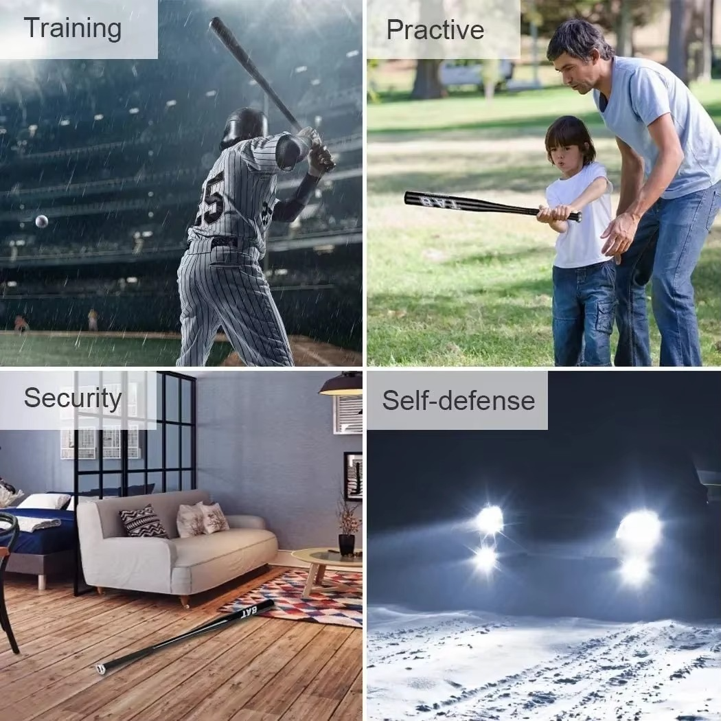Wysokiej jakości kij baseballowy z aluminium do treningu i obrony – 20 cali
