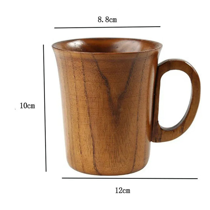 TimberBrew Drewniany Kubek – Ręcznie Wykonany Dębowy Rustykalny Urok | Karnz