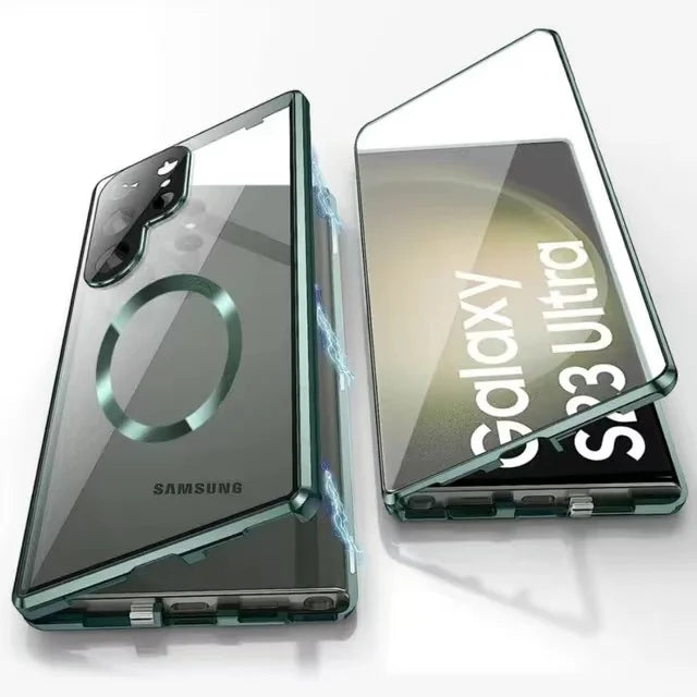 Obudowa z aluminium stopu 360 z zamkiem bezpieczeństwa dla Samsung Galaxy S24-S23 Serie