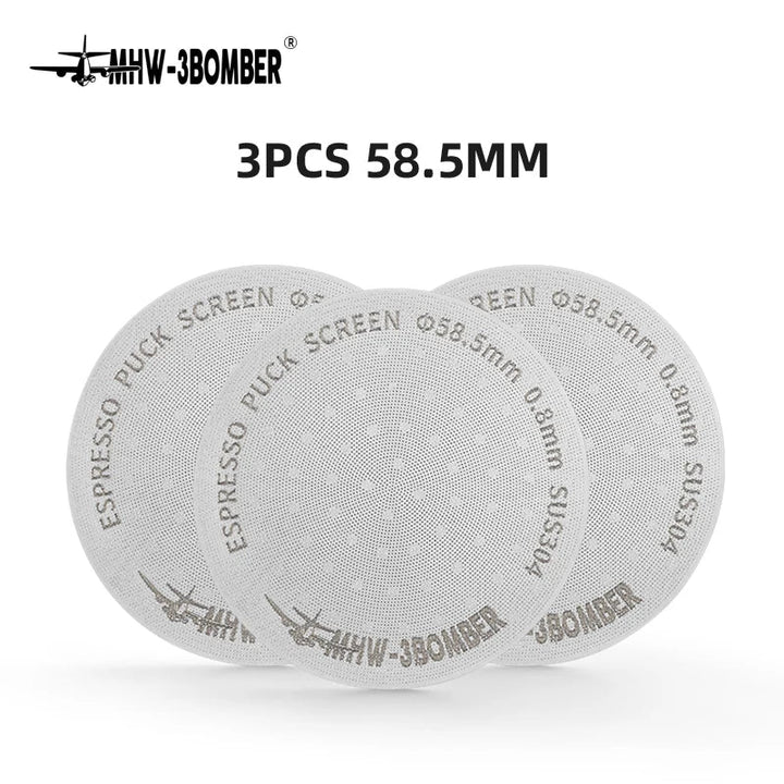 MHW-3BOMBER 51/53/58,5 mm Ekspres Puck Screen Podwójna Warstwa Metalowy Filtr do Kawy Wielokrotnego Użytku