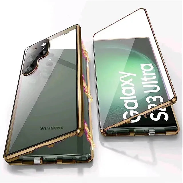 Obudowa z aluminium stopu 360 z zamkiem bezpieczeństwa dla Samsung Galaxy S24-S23 Serie