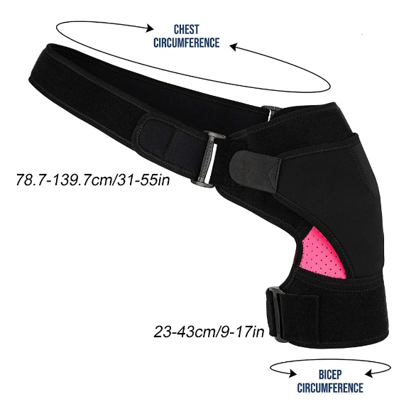 Stabilizator ramienia, rękaw kompresyjny, łagodzi ból, zwichnięcia i urazy