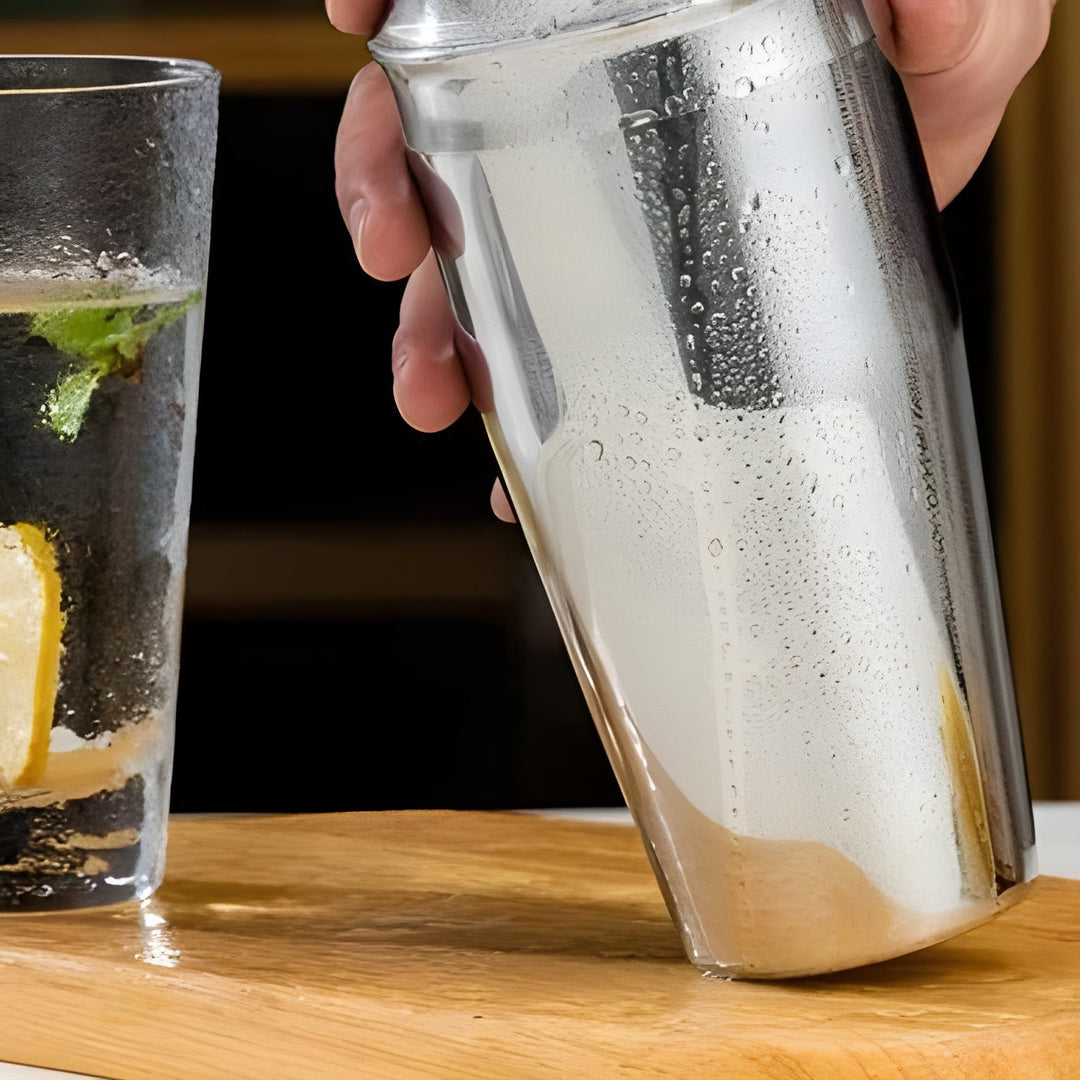 Zestaw shakerów do koktajli ze stali nierdzewnej – 10-częściowy zestaw premium dla barmanów | Idealny do drinków i imprez