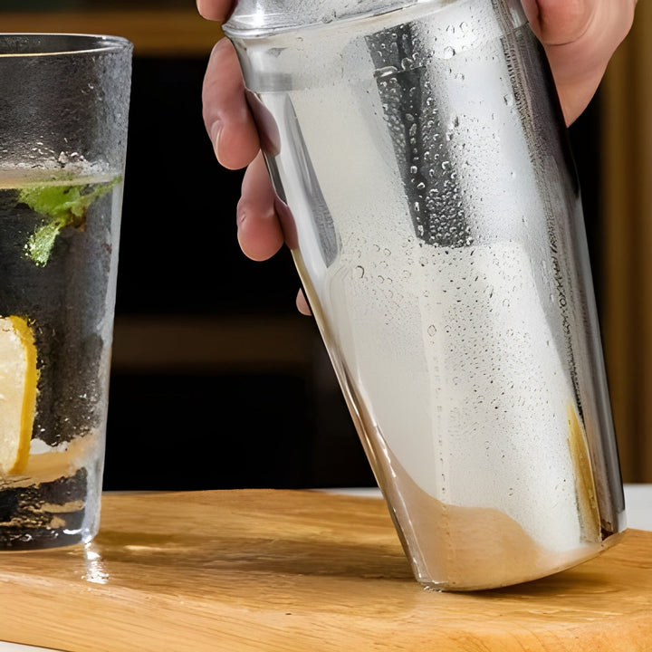 Zestaw shakerów do koktajli ze stali nierdzewnej – 10-częściowy zestaw premium dla barmanów | Idealny do drinków i imprez