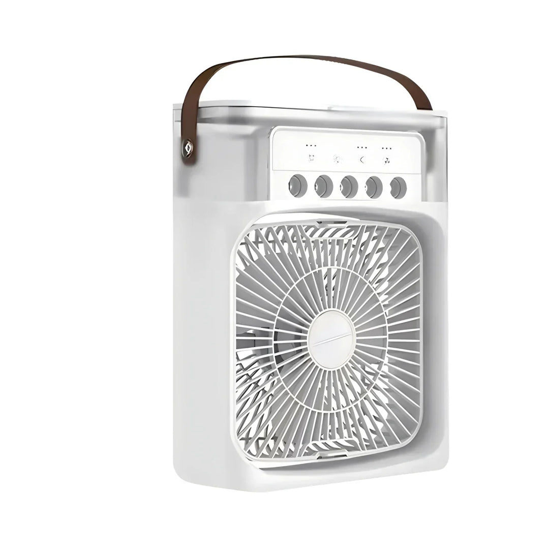 Przenośny 3-w-1 AirCooler z wentylatorem, klimatyzatorem i nawilżaczem powietrza - Energooszczędny, 7-kolorowe światło LED | Karnz