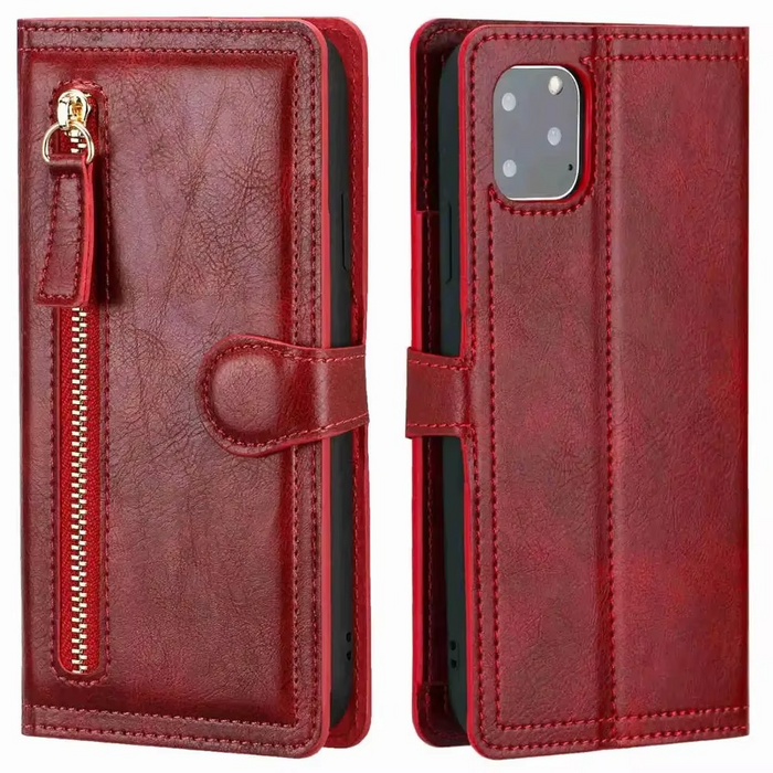 Premium-skórzana etui na iPhone z funkcją stojaka